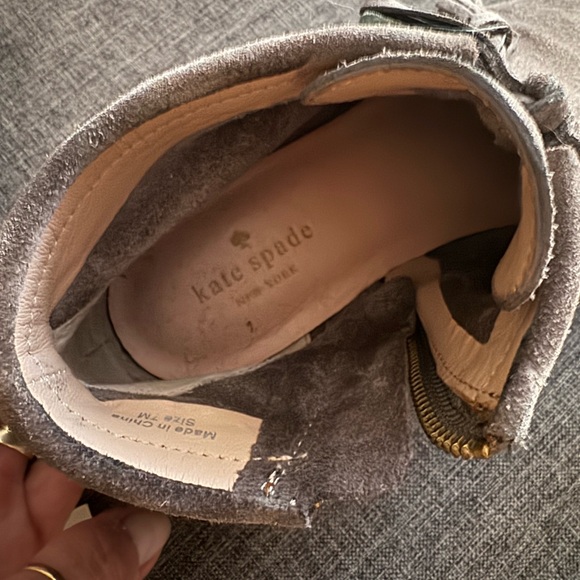 SOLD‼️Kate Spade Suede Booties - Picture 5 of 5